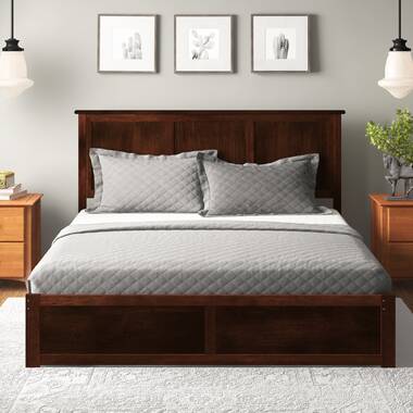 King size wooden bed 2024 frame with drawers